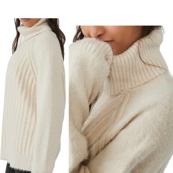 NWT. Free People Big City Turtleneck - Picture 5 of 14